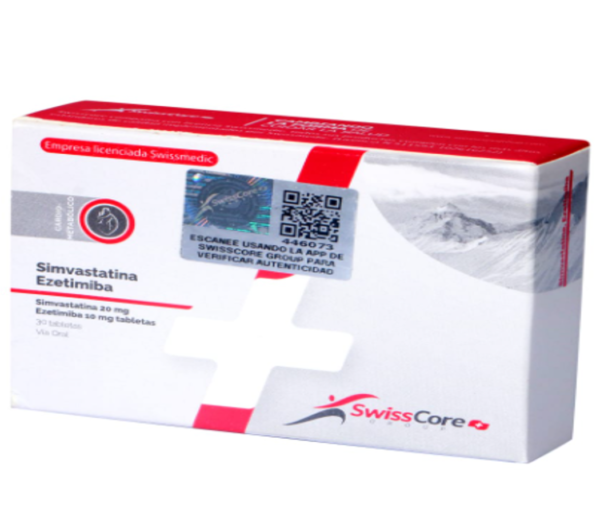 Simvastatina 40 mg + Ezetimiba 10 mg